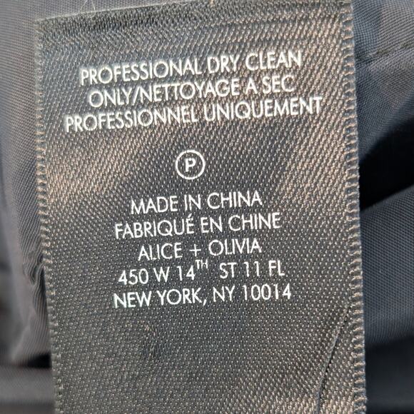 Alice + Olivia Butterfly Print Ball Gown Dress Bubble Hem Open Back Size 10 - Picture 8 of 13